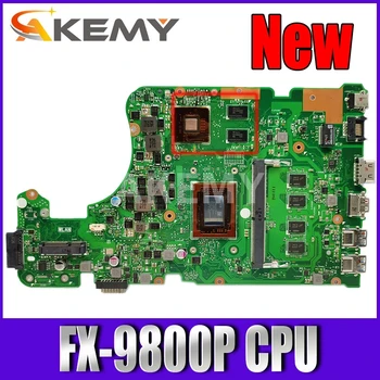 Akemy X555QG Prenosni računalnik z matično ploščo za ASUS X555QG original mainboard 4 GB-RAM FX-9800P V5-M430 2GB