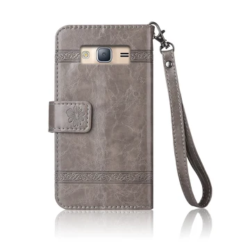 Flip Usnjena torbica Za Samsung Galaxy J3 2016 SM-J320F J320 J320F Fundas denarnice primeru TPU Za Samsung Galaxy J3 J320 Telefon Vrečko