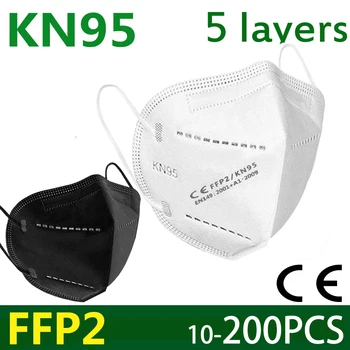 Maske FFP2 KN95 obraz maske, obrazne maske maska za zaščito ffp2mask prah usta masko PM2.5 95% filtracijo mascarillas tapabocas