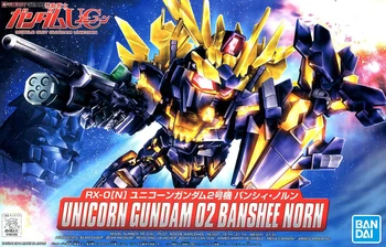 BANDAI GUNDAM SD BB GUNDAM UNICORN 02 BANSHEE NORN Gundam model otroci sestaviti Robot Anime dejanje slika igrače