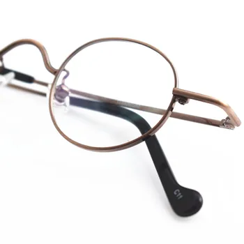 Vintage Majhne Ovalne, Okrogle Čistega Titana Eyeglass Okvirji Polno Platišča Super Lahka Optičnega Stekla Optičnega Moški Ženske Kratkovidnost Očala