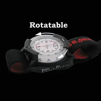 Zunanji Kompas Strokovno 60M /197Ft Kompasa Nepremočljiva Navigator Digitalni Watch Scuba Kompas za Plavanje, Potapljanje