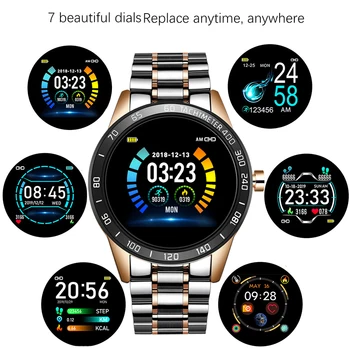 LIGE Luksuzne blagovne znamke Moških Pametno Gledati Fitnes Zapestnica Ura Smartwatch IP68 Vodotesen Srčnega utripa Šport Tracke Android, IOS