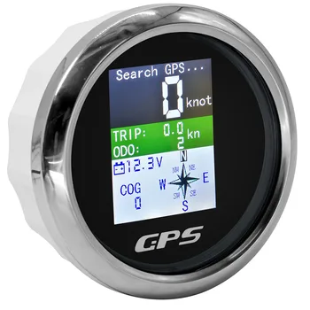 85mm Nepremočljiva TFT Zaslon Digitalni GPS merilnik Hitrosti, Števec kilometrov Potovanje COG ODO Voltmeter 9-32V z GPS Antena, Senzor za Čoln Auto Gauge