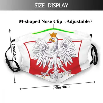 Republika Poljska Zastava Moških Non-Enkratno Anti Meglica Proti Prašno Zaščito Respirator Maske z Filtri