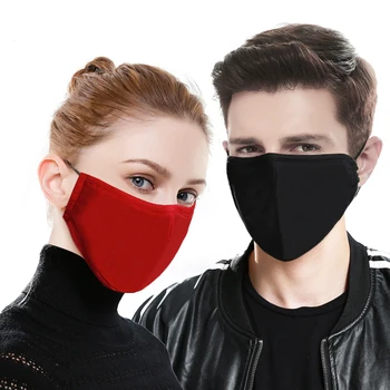 20pcs PM2.5 Filtri + 2pcs Maske Bombaž Črna Usta Masker Proti Prahu PM25 Stroj Tkanine za Večkratno uporabo Maske Za Moške, Ženske