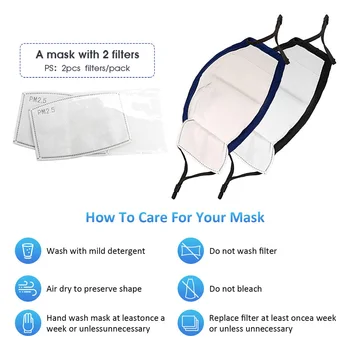 Masko za prah stroj anti onesnaževanja pm2.5 obraz fini zračni filter debelo vonj smog, pozimi bombaž cvetni prah maske