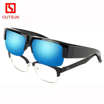 OUTSUN 2020 Moda Semi-Rimless Fit Nad Očala Za Moške in Ženske Nosijo Čez Očala sončna Očala UV400 Kratkovidnost Eyewear147