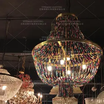 Vintage Naravnih Agate Barvne Kroglice Obesek Razsvetljave edinstvena dekorativna pisane viseče luči za dnevno Sobo, kuhinjo,