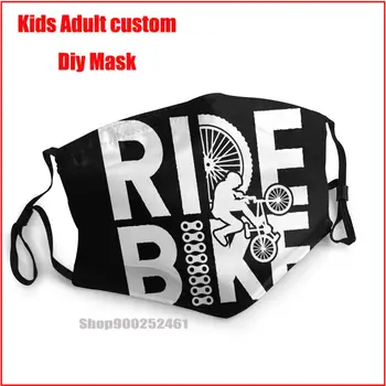 MTB Kolo Gorsko Vožnja Black DIY masko de varstvo lavable stroj za večkratno uporabo masko usta masko z design smešno