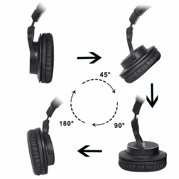 FB-888 Nad uho Zaprta 45mm Vozniki Eno stran Snemljiv kabel 3,5 mm Vtič 6,35 mm Adapter Zaslon Slušalke Glavo Slušalke