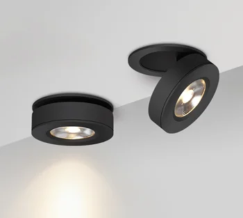 3W5W/7W/10W/12W slim LED vgrajeni stropa navzdol lučka,Zložljivi in 360 stopinj vrtljiv zgrajena v COB Spot luči Vgradni Downlight