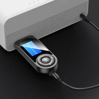 3.5 AUX Bluetooth 5.0 Brezžični USB Adapter Bluetooth Sprejemnik Glasbe, Audio Oddajnik za PC TV Avto AUX Adaptador LCD-Zaslon