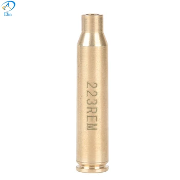 NOVO CAL .223 REM Rdeč Laserski Bullet Oblikovan Izvrtino Sighter Kartuše Aluminija Boresighter