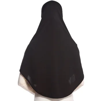 Muslimanske Ženske Hijabs Trdna Bonnet Femme Musulman Poliester Headscarf Islamske Kape za Ženske