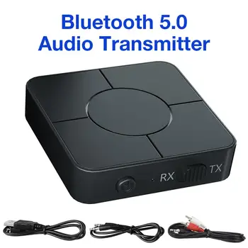Bluetooth 5.0 Avdio Sprejemnik Oddajnik 3.5 mm AUX Priključek RCA Dongle, Stereo, USB Brezžični vmesnik Z Mic Za Avto, TV, PC Slušalke