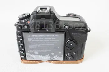 Najnovejši Fotoaparat Torba Ohišje Za Nikon D750 PU Usnje Polovico Telesa Nastavite Pokrov Baterije Odpiranje