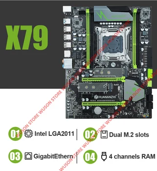 V prodaji blagovne znamke matična plošča z dvojno M. 2 reža HUANANZHI X79 Pro motherboard snop CPU Intel Xeon E5 2667 V2 RAM 32 G(4*8G) RECC