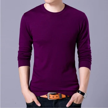 Novo 2017 Spomladi in Jeseni Proti-vrat trdni moški pulover znamke prosti čas, pletene, velikosti S-XXL moška mostiček 10 barve na voljo brezplačna dostava