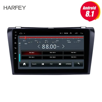 Harfey GPS Avto Multimedijski Predvajalnik, vodja enote 9 inch Android 8.1 Radio 2Din Za leto 2004 2005 2006-2009 Mazda 3 Stereo podporo DAB+ TPMS