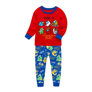 Otroci, Fantje, Dekleta, ki Si Želijo Sus Bratec Med Nami impostor Znak Bombaž Pjs Pižamo Sleepwear Nastavite Božič pižame pijama tshirt