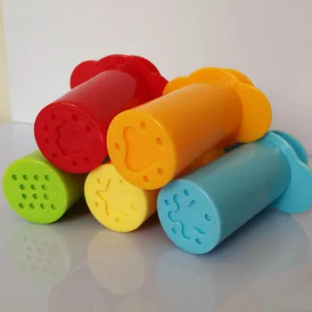 Otroci DIY Obdelujete Nastavite 5Pcs Učenje Izobraževalne Igrače, Plastične Plastelinom Plesni Polimerne Gline Orodja Brizg Obliko Smešno, Multi-color
