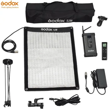 Godox 40*60 cm FL100 100W Prilagodljiv Zložljive Krpo LED Video Luč 3300-5600K Bi-color s Krmilnik Daljinski upravljalnik X, ki je oblikovan