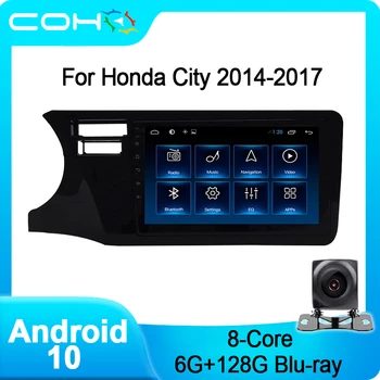 COHO Za Honda Mesto-2017 Avtomobilski Stereo sistem Igralec Autoradio Android 10.0 Okta Jedro 6+128G