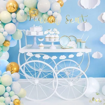 126pcs/set Macaron Modra, Pastelno Baloni Garland Arch Kit Konfeti Rojstni dan, Poroko Baby Tuš prazničnega Dekoracijo