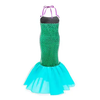 Rojstni Dan Otroci Ariel Sirena Obleko Kostume Za Noč Čarovnic Fancy Stranka Obleko Gor Deklica Ariel Princesa Tutu Ples Krilo