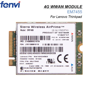 4G LTE WWAN Kartico za Sierra Wireless Airprime EM7455 Modul FRU:00JT542 Za Lenovo X260 T460 P50 P70 L560