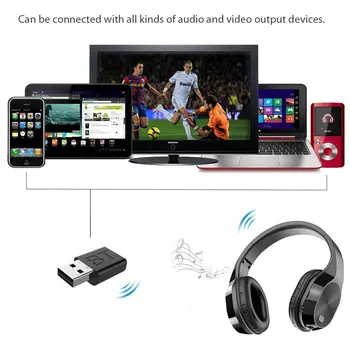 T5 Brezžične slušalke Bluetooth slušalke Stero slušalke z Gradnjo, v MIC z 3,5 mm jack za Xiaomi Samsung IPHONE