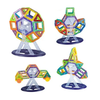 116pcs Mini 3D Magnetni Igrače Gradnje Kvadrat, Trikotnik Parcelo, Magnetni Oblikovalec za Otroke