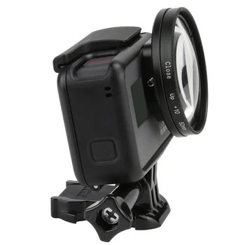52mm Lupo 10-kratno Povečavo Makro Blizu Objektiva za GoPro Hero 5 6 Black delovanje Fotoaparata Dodatek za Go Pro Hero5