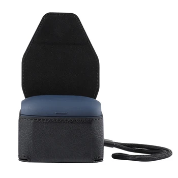 Usnjena torbica Zaščitno Polje Polno Kritje Vrečko za Shranjevanje Zaščitnik s Traku za Jabra Elite Aktivno 65T Slušalke Bluetooth