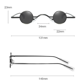 Moda Steampunk Majhen Krog sončna Očala Ženske, Moške blagovne Znamke Design Majhen Okvir Vintage sončna Očala UV400 Brezplačna Dostava za Brazilija
