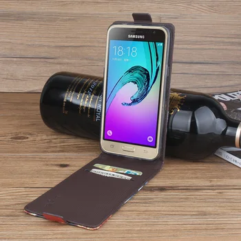 HongBaiwei Primerih Pokrovček Za Samsung Galaxy J3 2016 Telefon Primeru Folio Flip Vzorec PU Usnje Denarnice Primeru Mobilni telefon