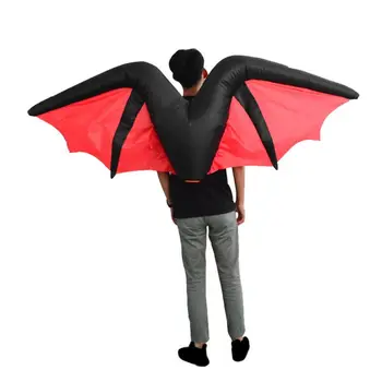Bat Wing Napihljivi Kostum za Odrasle Smešno Blow up Obleko za noč Čarovnic Cosplay Obleko