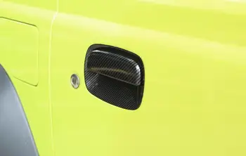 Vrata avtomobila/Rep Vrat Ročaj Lupini Dekoracijo za Suzuki Jimny 2019 2020 ABS Ogljikovih Vlaken Chrome Rdeči Avto Zunanjost Opremo Styling
