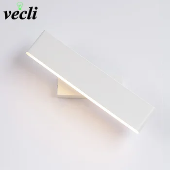 Sodobni LED Stenska Svetilka 360 stopinj rotacija, nastavljiv postelji svetlo dnevno sobo, hodnik, Branje študija sconces led svetilka svetilke