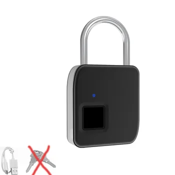 Fipilock Smart Lock brez ključa Prstnih Zaklepanje IP65 Vodotesen Anti-Theft Varnostno Ključavnico, Vrata Prtljage Primeru Zaklepanje s Ključem & Kabel