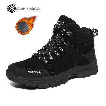2020 Zimske Moške Čevlji Toplo Plišastih Vojaške Puščavi Boju Proti Mens Čevlji Taktično Gleženj Boot Priložnostne Čevelj Človek Sneg Čevlji