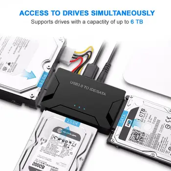 3 v 1, USB 3.0, da SATA IDE Podatki Kabel Za Prenosni RAČUNALNIK 2.5