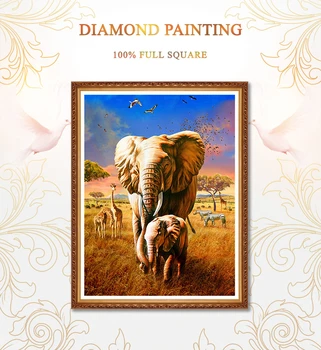 Diamond Slikarstvo Diamond vezenje 5d diy celoten kvadratni živali - diamond mozaik diamond barve daimond slikarstvo