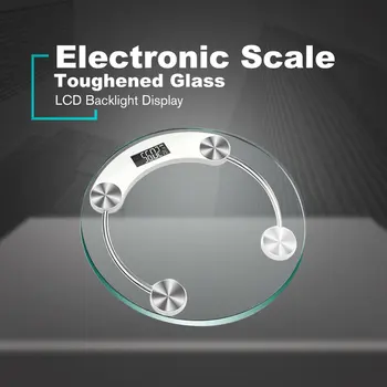 Elektronski merilni Lestvici Gospodinjski Telo Kopalnica Obsega LCD zaslon Kaljeno Steklo osvetlitve Ozadja Digitalni Prikaz Teže, Obsega Baterije Ponudbe
