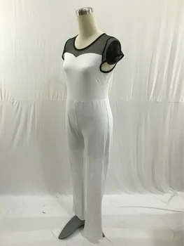 2020 Modne blagovne Znamke Jesensko Zimski Kombinezon, igralne obleke Ženska Plus Velikost Maxi Redno Celotno Dolžino Jumpsuit 4XL Čipke Očesa