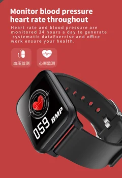 Z02 Smart Manšeta Health Monitor Srčnega utripa/Krvni Tlak/Pedometer Nepremočljiva Bluetooth Športna Zapestnica za Moške, Ženske gledajo