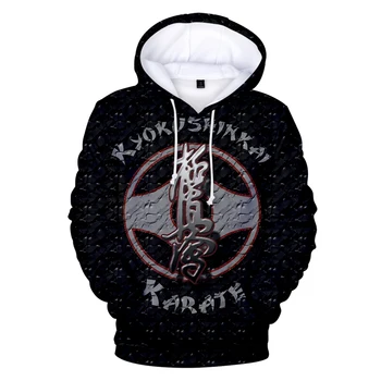 Kyokushin Karate Hoodies Moški Ženske 3D Full PrintHoodie Karate Sweatshirts teenages Jeseni, Pozimi super kul Hooded Puloverji