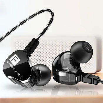QKZ CK9 Heavy Bass Hi-fi 3,5 mm V Uho Šport Žične Slušalke Slušalke z Mikrofonom HiFi Klic Slušalke Športne Slušalke