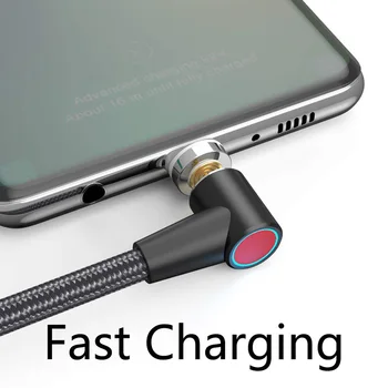 CANDYEIC Magnetni USB Kabel Za iPhone Hitro Podatki Kabel za Polnjenje Za Xiaomi Redmi Huawei Honor Andriod Kabli Za Mikro Tip-C